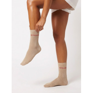 Chaussettes "Petillante" - Beige/Rose