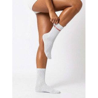 Chaussettes "GIRL POWER" - Blanc