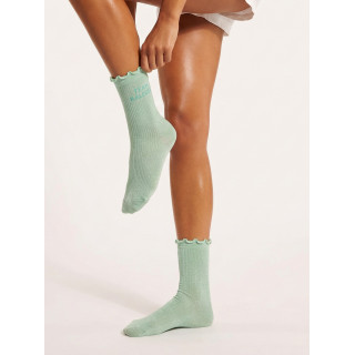 Chaussettes "Team râleuse" - Vert menthe