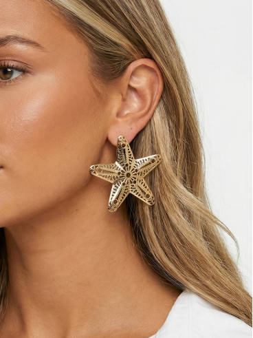 Boucles d'oreilles "Star" - Doré