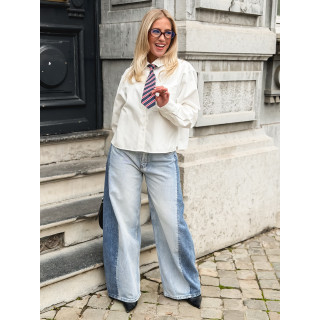 Cravate Lélia - Bleu/Rouge