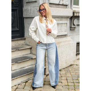 Cravate Sylia - Beige/Jaune