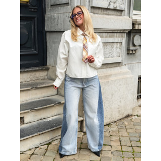 Cravate Sylia - Beige/Jaune