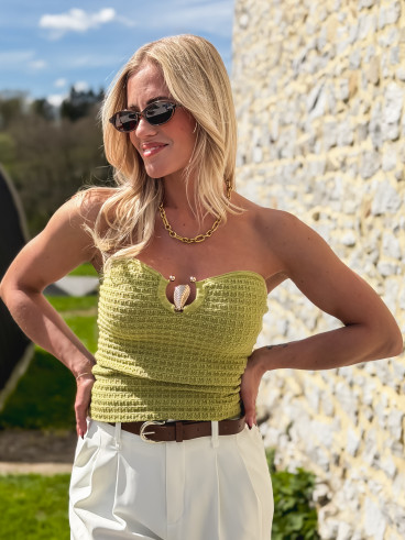 Bustier Layana - Vert olive