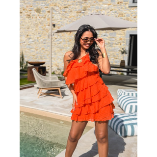 Robe courte Solana - Orange