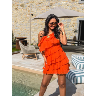 Robe courte Solana - Orange