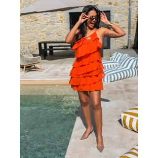 Robe courte Solana - Orange