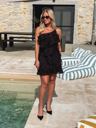 Robe courte Solana - Noir Robe courte Solana - Noir