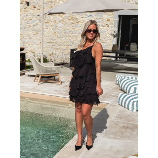 Robe courte Solana - Noir