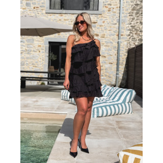 Robe courte Solana - Noir