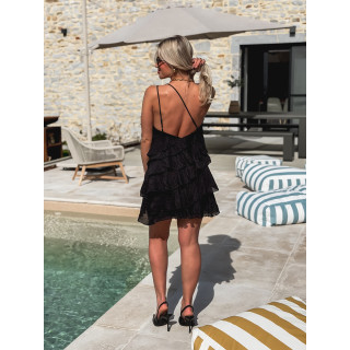 Robe courte Solana - Noir