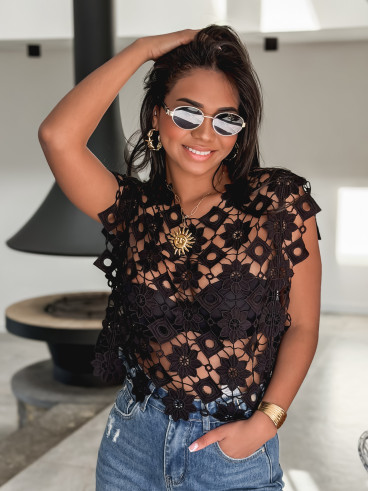 Blouse Laurène - Noir Blouse Laurène - Noir