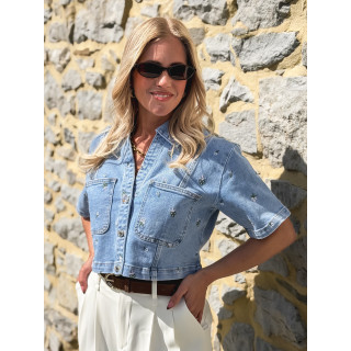Chemise en jeans Lamina - Bleu
