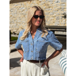 Chemise en jeans Lamina - Bleu