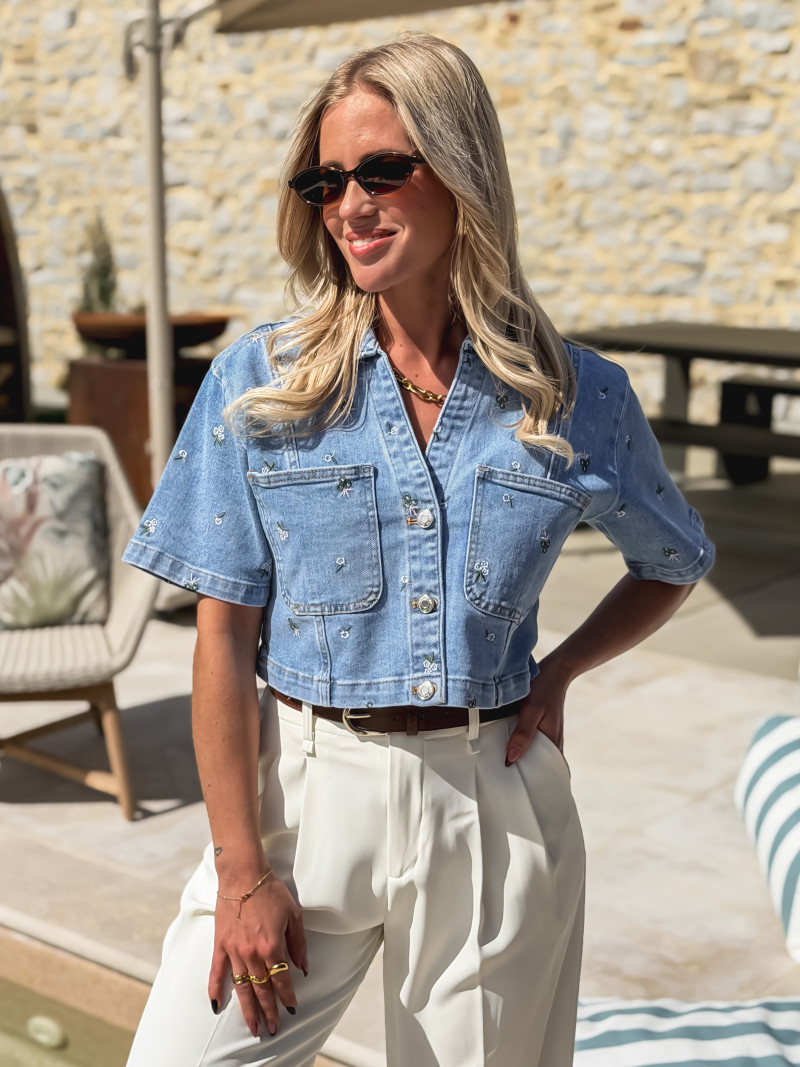 Chemise en jeans Lamina - Bleu