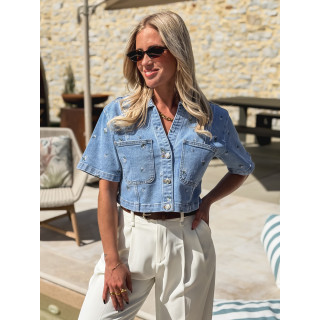 Chemise en jeans Lamina - Bleu