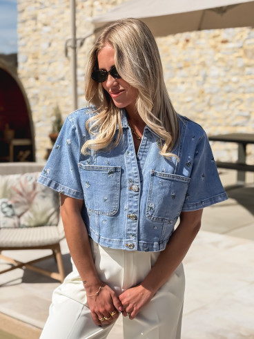 Chemise en jeans Lamina - Bleu