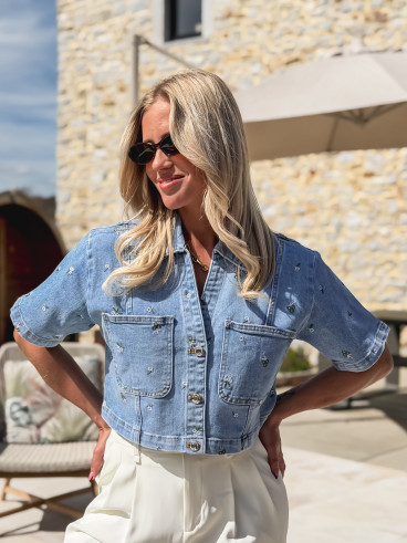 Chemise en jeans Lamina - Bleu