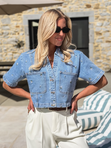 Chemise en jeans Lamina - Bleu