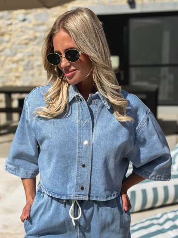 Chemise en jeans Savia - Bleu
