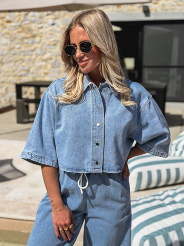 Chemise en jeans Savia - Bleu