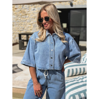 Chemise en jeans Savia - Bleu