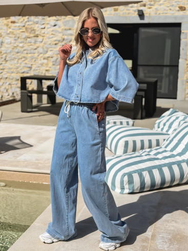 Chemise en jeans Savia - Bleu