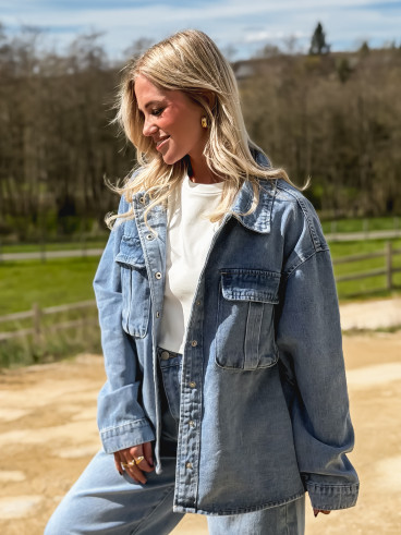 Veste en jeans Galia - Bleu jeans