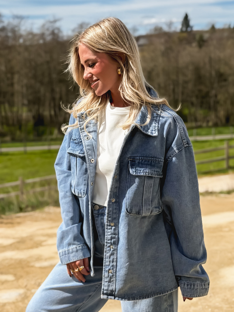 Veste en jeans Galia - Bleu jeans