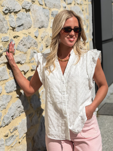 Blouse Capucine - Blanc