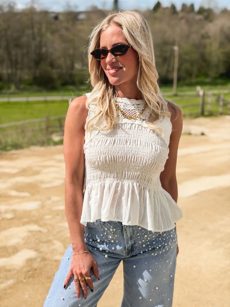 Blouse Jenna - Blanc Blouse Jenna - Blanc