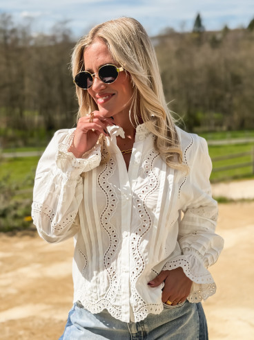 Chemisier Liliane - Blanc