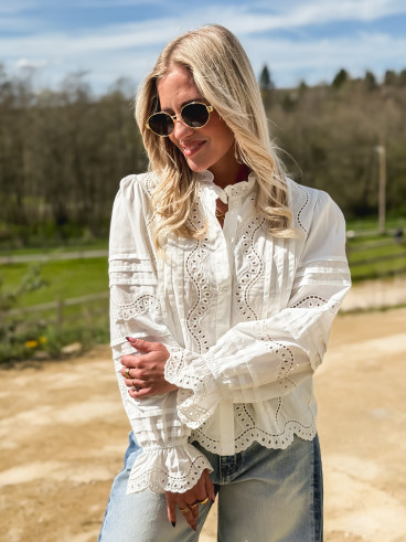 Chemisier Liliane - Blanc