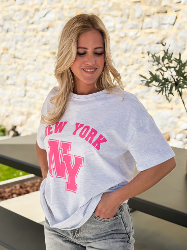 T-shirt "New York" - Gris clair T-shirt "New York" - Gris clair