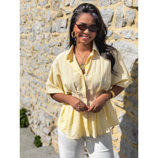 Blouse lignée Léanne - Jaune