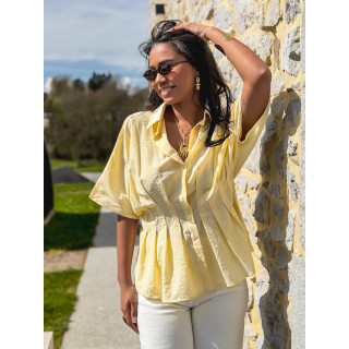 Chemise lignée Léanne - Jaune