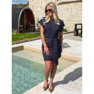 Robe courte Meraldine - Bleu marine