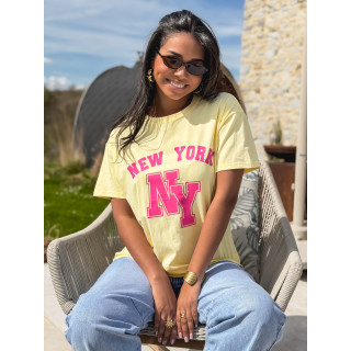 T-shirt "New York" - Jaune
