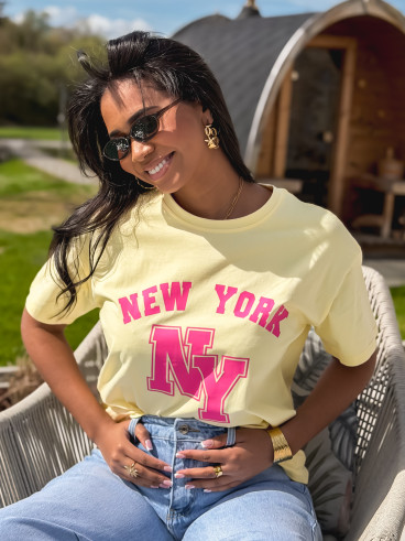 T-shirt "New York" - Jaune