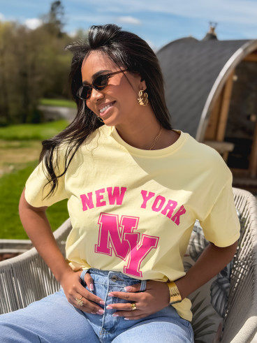 T-shirt "New York" - Jaune
