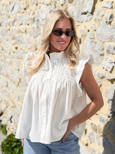 Blouse Calie - Blanc