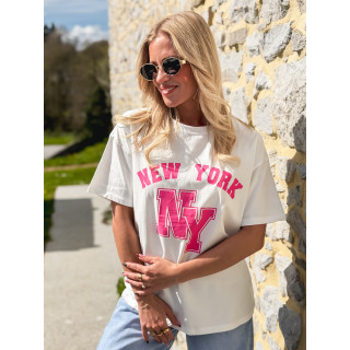 T-shirt "New York" - Blanc