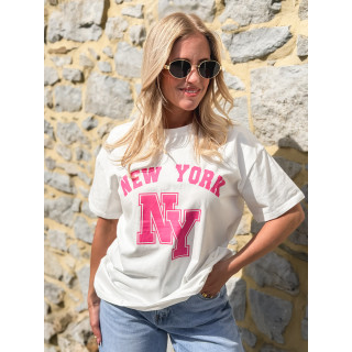 T-shirt "New York" - Blanc