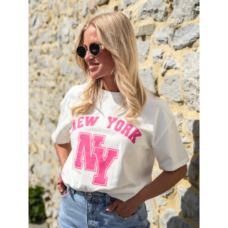 T-shirt "New York" - Blanc
