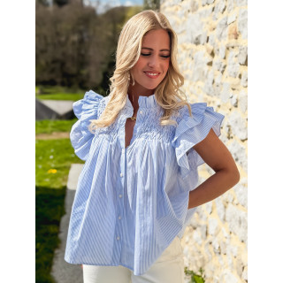 Blouse lignée Calie - Bleu