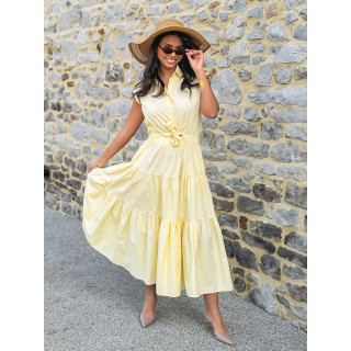 Robe longue Maëline - Jaune