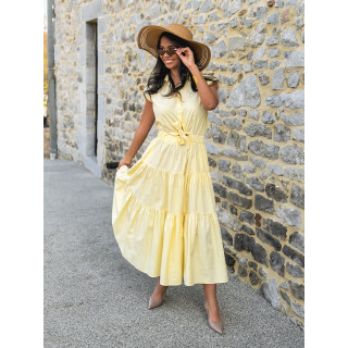 Robe longue Maëline - Jaune