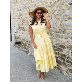 Robe longue Maëline - Jaune
