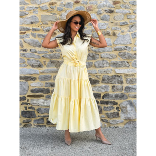 Robe longue Maëline - Jaune