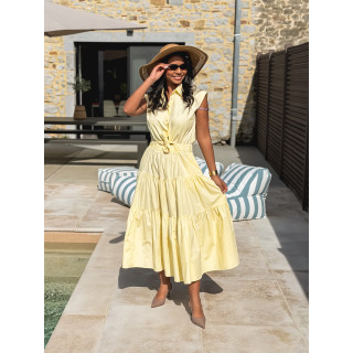 Robe longue Maëline - Jaune